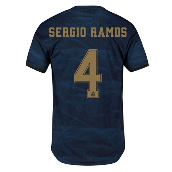 Maillot Football Real Madrid NO.4 Sergio Ramos Exterieur 2019-20 Bleu